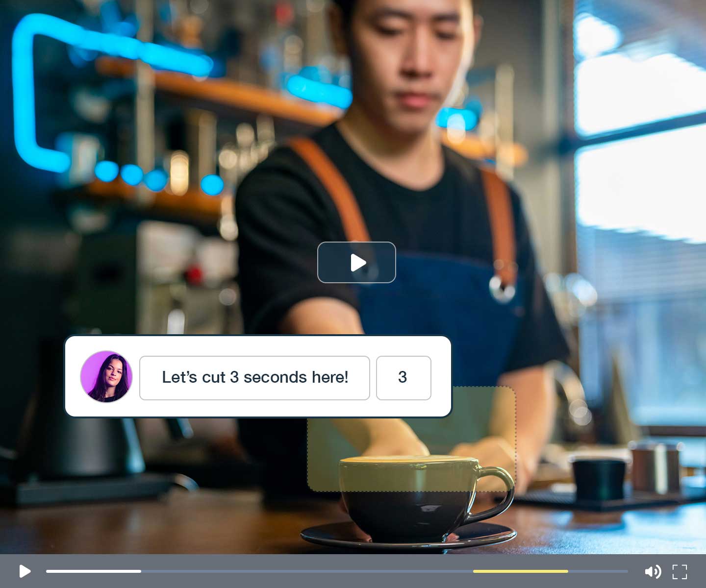 Timestamped video feedback