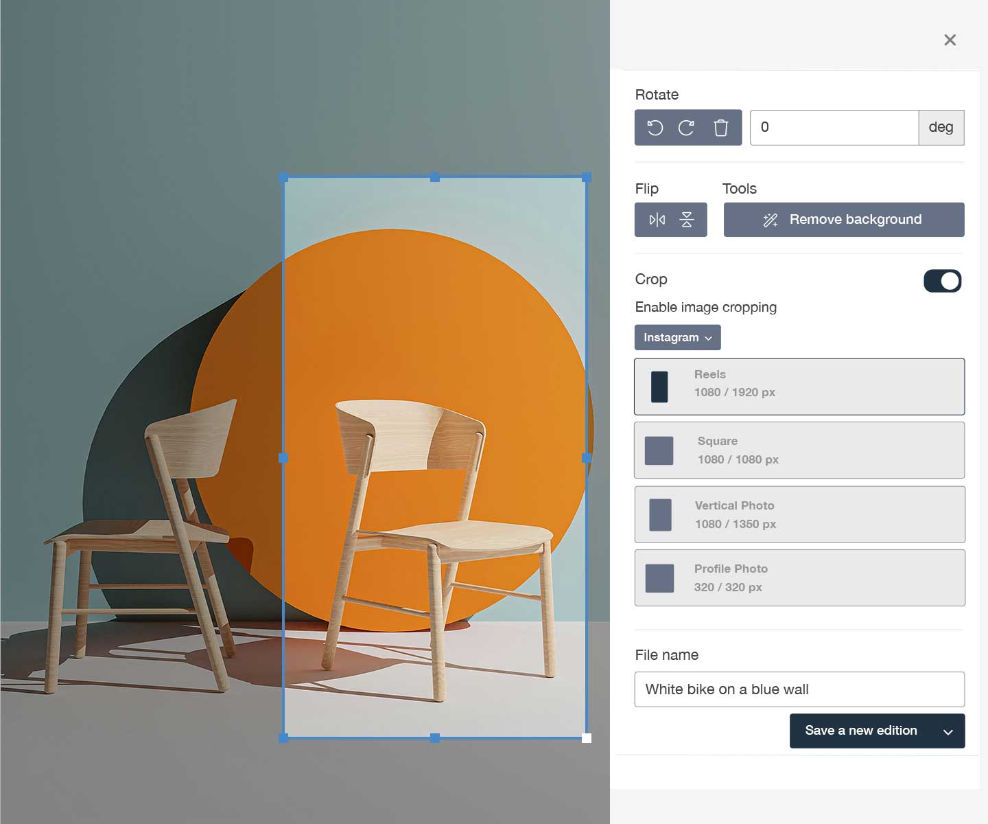 Smart crop and resize