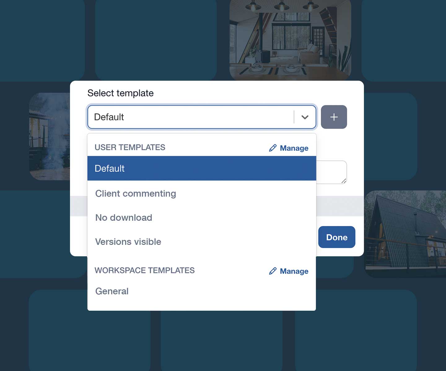 Create share templates to save time