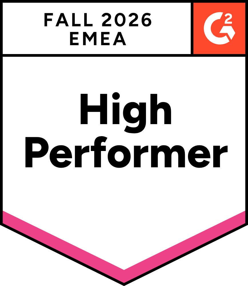 G2 High Performer badge G2 High Performer badge