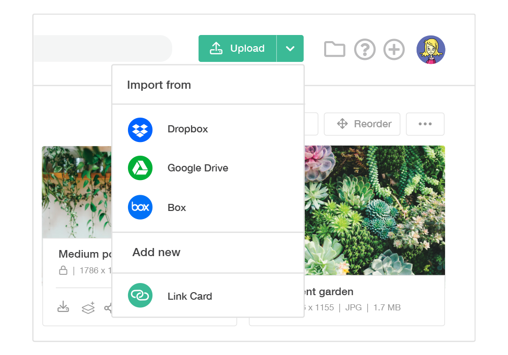 Dropbox, Box, Google Drive integration